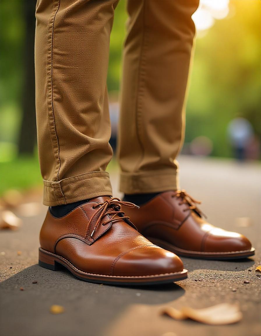 business casual leathers shoes for men